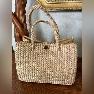 Straw Handbag - Hand Woven Water Hyacinth. New and never been worn.